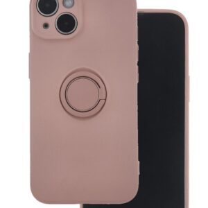 Back panel cover iLike Apple Finger Grip case for iPhone 16 6,1 Pink