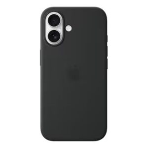 Back panel cover Apple - iPhone 16 Silicone Case with MagSafe - Black