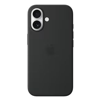 Back panel cover Apple - iPhone 16 Silicone Case with MagSafe - Black