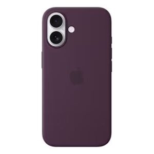 Aizmugurējais vāciņš Apple - iPhone 16 Silicone Case with MagSafe - Plum
