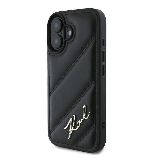Tagakaaned Karl Lagerfeld Apple iPhone 16 hardcase Quilted Signature Black