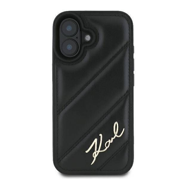 Tagakaaned Karl Lagerfeld Apple iPhone 16 hardcase Quilted Signature Black