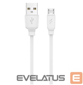 Kabelis Jellico  B15 Durable-Soft Universal USB-C to USB Data & Fast 3.1A Charger Cable 1m White