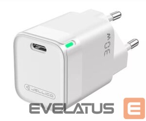 Adapteris Jellico  C43 Mini PD 30W QC 3.0 Smart Adaptive Fast Charger with 1x USB-C (5-20V) White