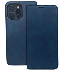 Knygos tipo dėklas dėklai iLike Samsung Galaxy A55 5G  Smart Suede cas Navy Blue