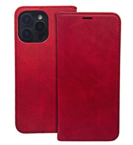 Nugarėlės dėklai iLike Samsung Galaxy A55 5G Smart Suede case Red
