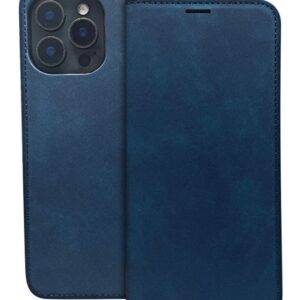 Book case iLike Samsung Galaxy A35 5G Smart Suede case Navy Blue