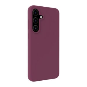 Back panel cover Evelatus Samsung Galaxy S25 Premium Magnetic Soft Touch Silicone Case Maroon