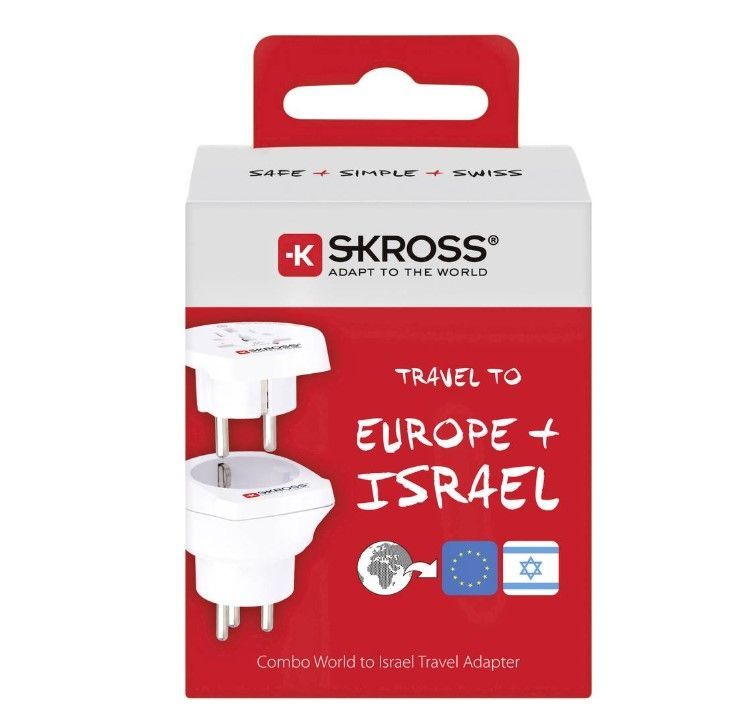 Adaptrid Skross Travel adapter CO W to ISR White