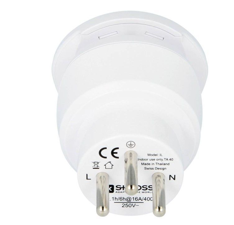 Adaptrid Skross Travel adapter CO W to ISR White