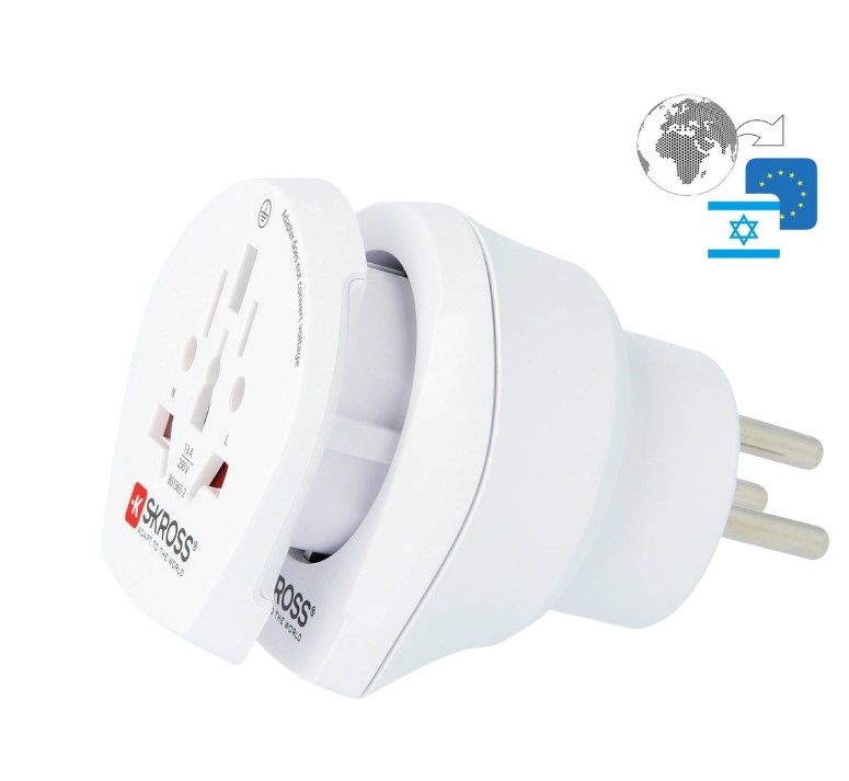 Adaptrid Skross Travel adapter CO W to ISR White