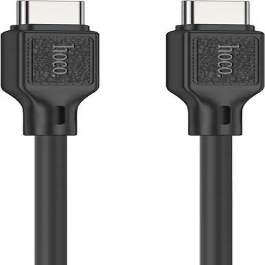 Cable Hoco X90 Cool 60W silicone charging data cable for Type-C to Type-C Black