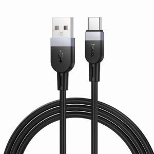 Cable Hoco  X109 Energy silicone charging data cable Type-C(L=1M) Black