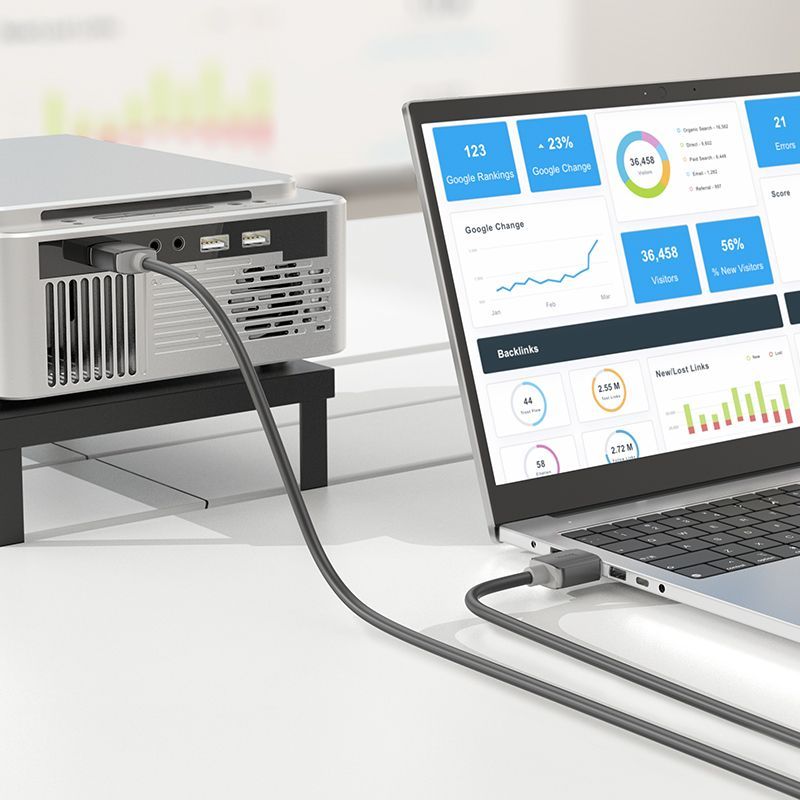 Cable Hoco US08 HDTV 2.0 male-to-male 4K HD data cable(L=3M) Black