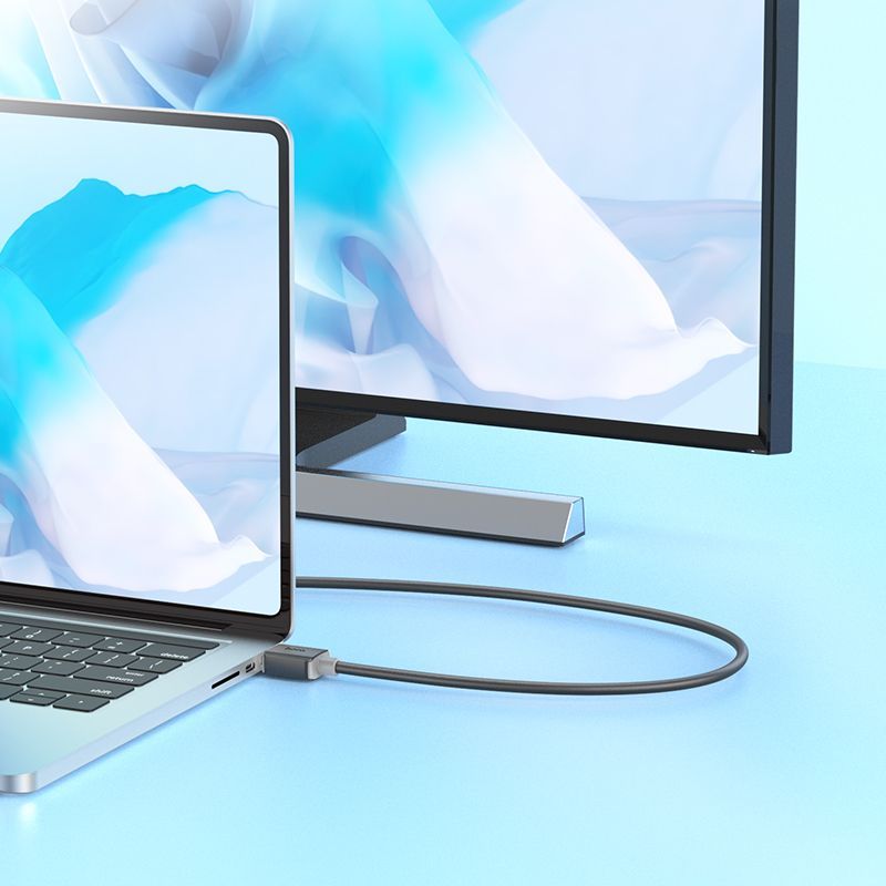 Cable Hoco US08 HDTV 2.0 male-to-male 4K HD data cable(L=3M) Black