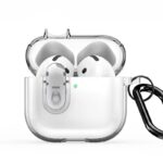 Maciņš austiņām Dux Ducis Apple AirPods 4 PECL Series PC+TPU Cover with Hook Clear