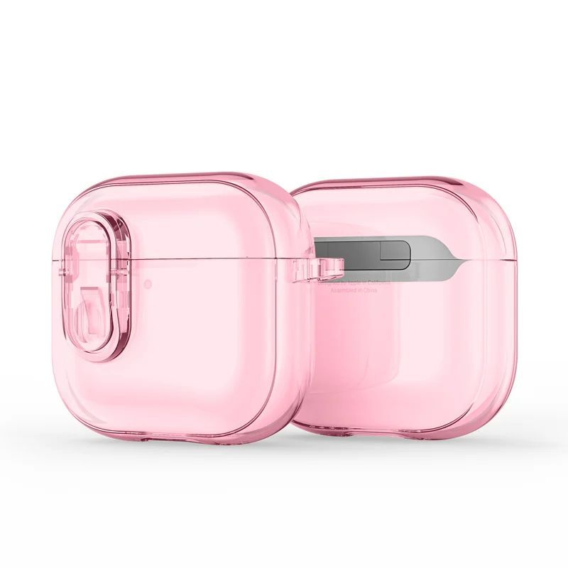 Headphone case Dux Ducis Apple AirPods 4 PECL Series PC+TPU Cover with Hook Pink