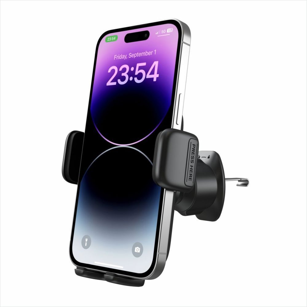 Auto holder Evelatus Car air conditioning vent bracket holder H2+KAC001 Black