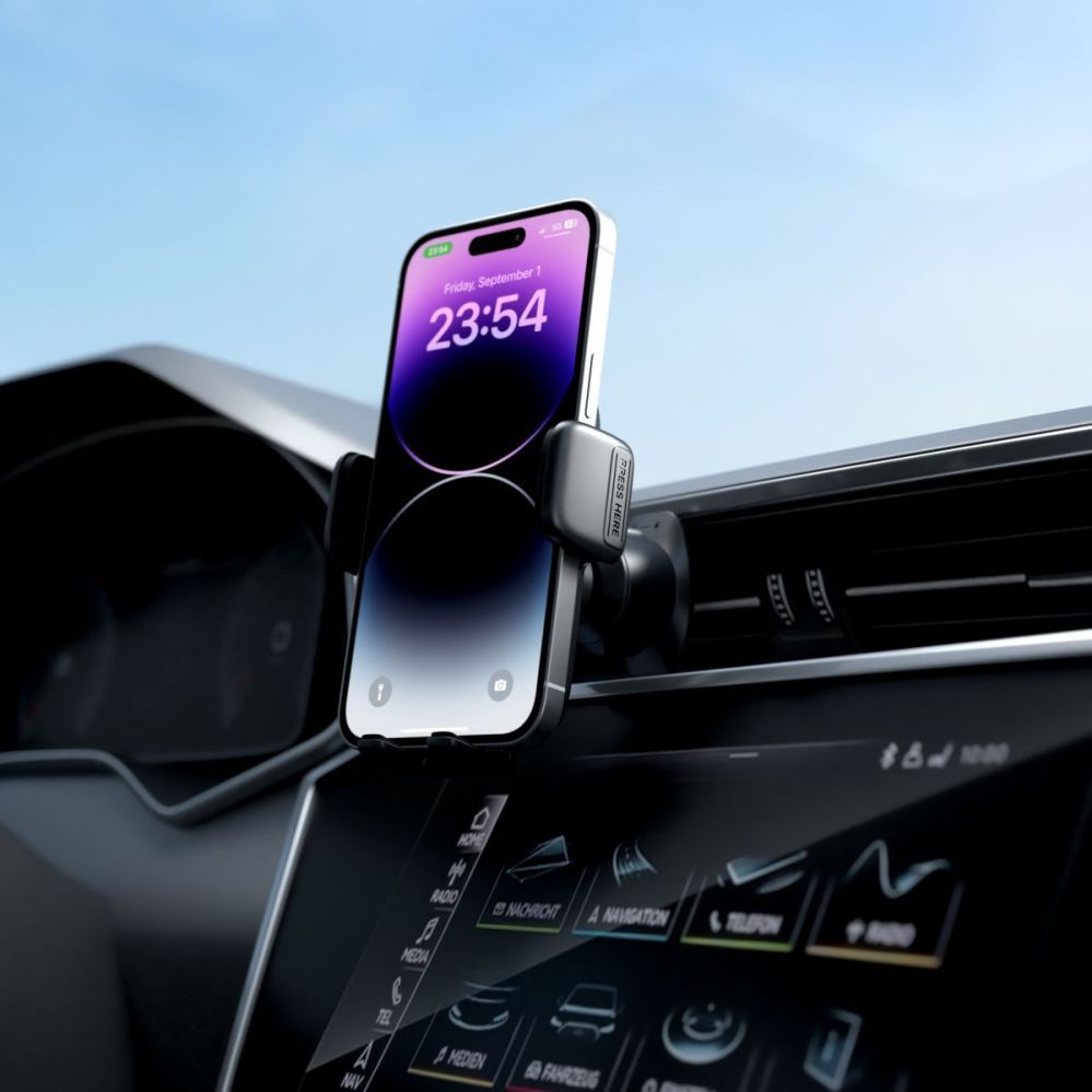 Auto holder Evelatus Car air conditioning vent bracket holder H2+KAC001 Black