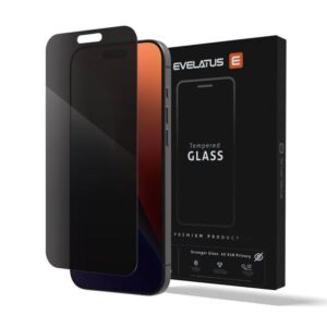 Apsauginiai stiklai Evelatus Samsung Galaxy S25 Plus Privacy Corning Gorilla Glass Anti-Static 3D Full Cover 10X Stronger