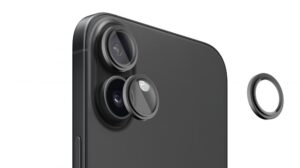 Apsauginiai stiklai Evelatus Apple iPhone 16 / 16 Plus Camera Lens Protector Armor Black