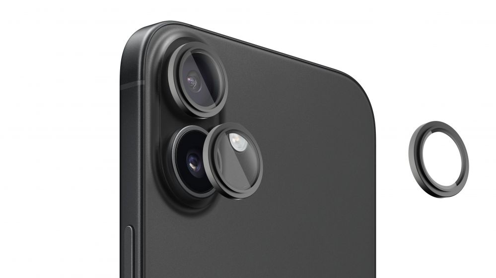 Protective glass Evelatus Apple iPhone 16 / 16 Plus Camera Lens Protector Armor Black