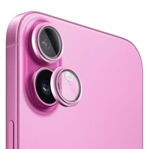 Aizsargstikls Evelatus Apple iPhone 16 / 16 Plus Camera Lens Protector Armor Pink