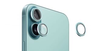 Apsauginiai stiklai Evelatus Apple iPhone 16 / 16 Plus Camera Lens Protector Armor Teal