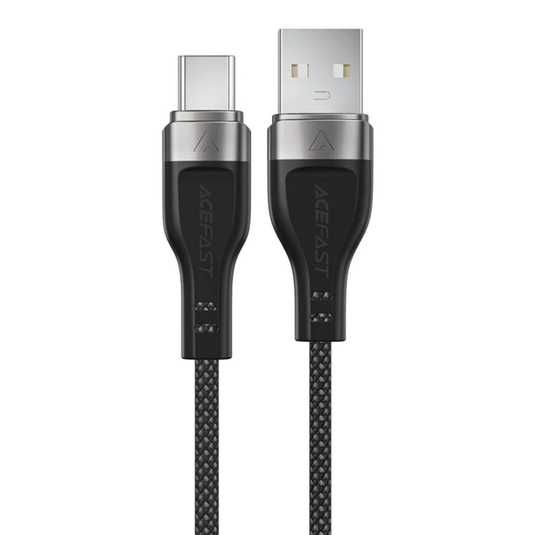 Cable Acefast C11-04 USB-A - USB-C 3A Cable 1.2m Magnetic Braid Black