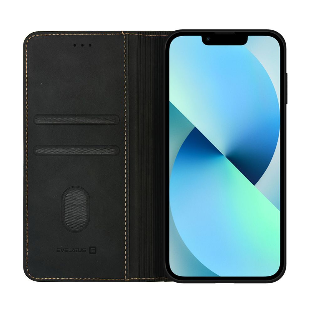 Atveramie maciņi Evelatus Apple iPhone 16e / SE4 Book Case Folio Black
