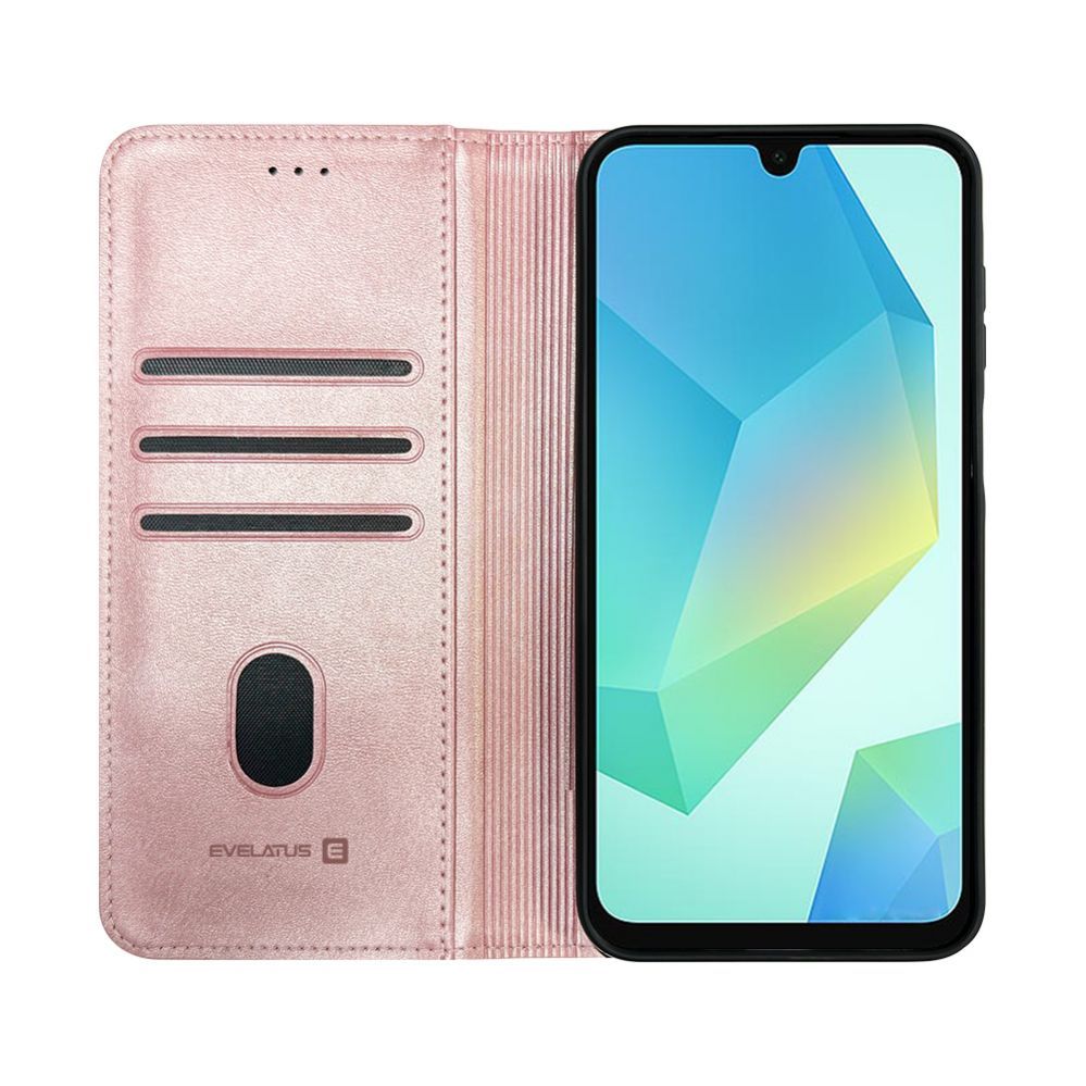 Kaaned - kaaned Evelatus Samsung Galaxy A56 Book Case Folio Slim Pink Sand
