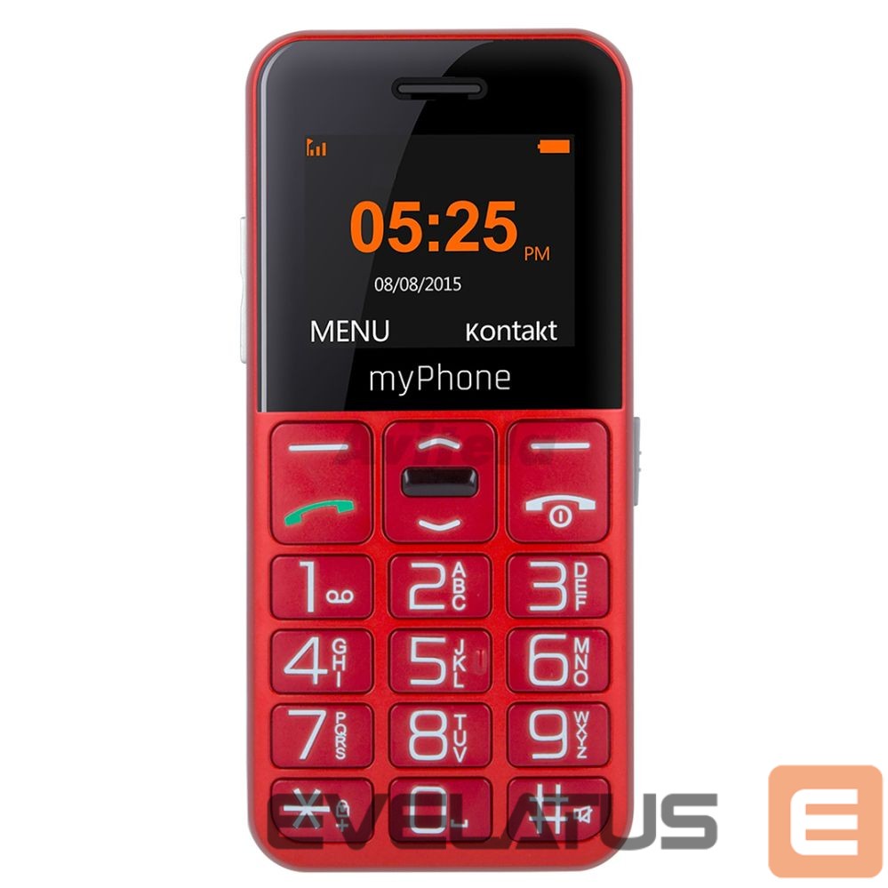 Mobiiltelefon MyPhone Halo Easy Single SIM Red