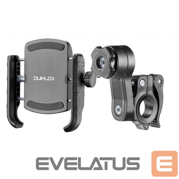 Auto holder Cellularline Quiklox CRAB Kit Smartphone holder with handlebar anchorage for Interphone