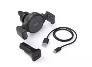 Automatinis laikiklis Hama  Inductive FC-10C Flex 10W Wireless Fast charging Black