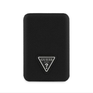 Väline aku Guess  PU Grained Triangle Logo MagSafe Powerbank 5000mAh Black