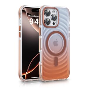 Back panel cover Evelatus Apple iPhone 16 Pro Max EchoWave Clear MagSafe Pink