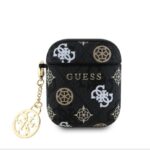 Headphone case Guess - AirPods 1/2 PU 4G Peony Charm Case Black
