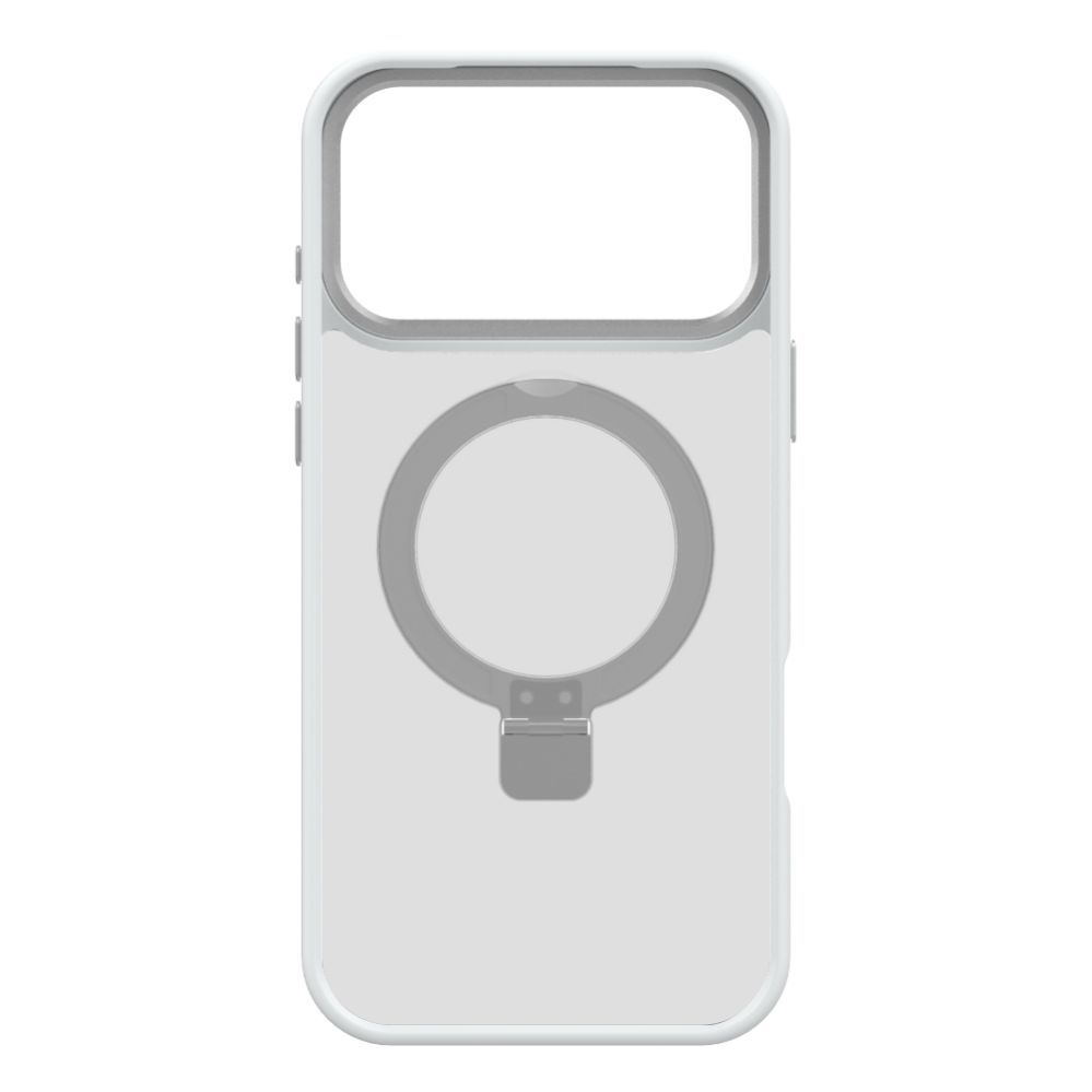 Back panel cover Evelatus Apple iPhone 17 Pro Max Shield Case With MagSafe & Stand Matte Silver