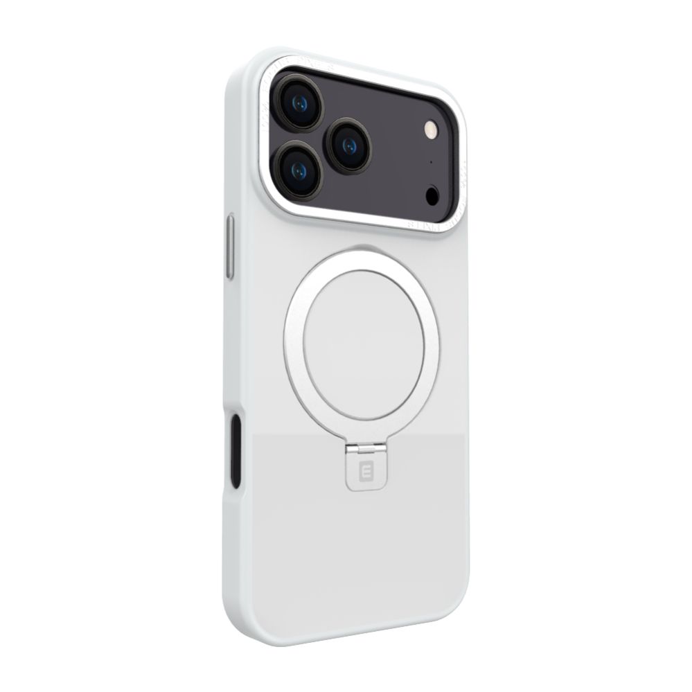 Back panel cover Evelatus Apple iPhone 17 Pro Max Shield Case With MagSafe & Stand Matte Silver