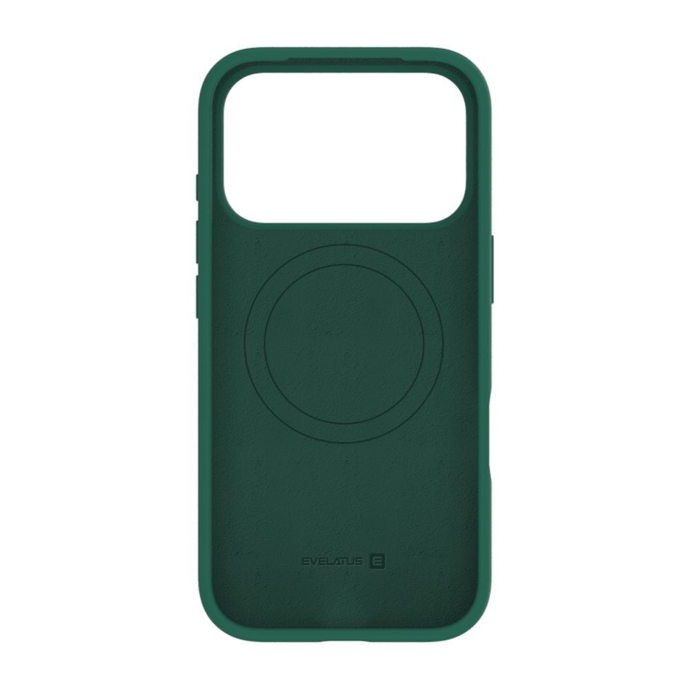 Back panel cover Evelatus Apple iPhone 17 Pro Premium Magsafe Soft Touch Silicone Case Atrovirens