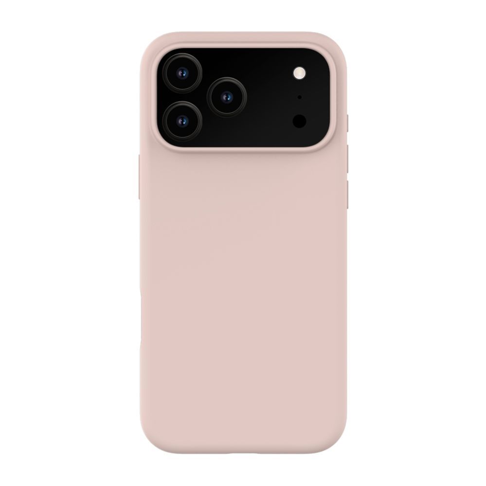 Back panel cover Evelatus Apple iPhone 17 Pro Max Premium Magsafe Soft Touch Silicone Case Pink Sand