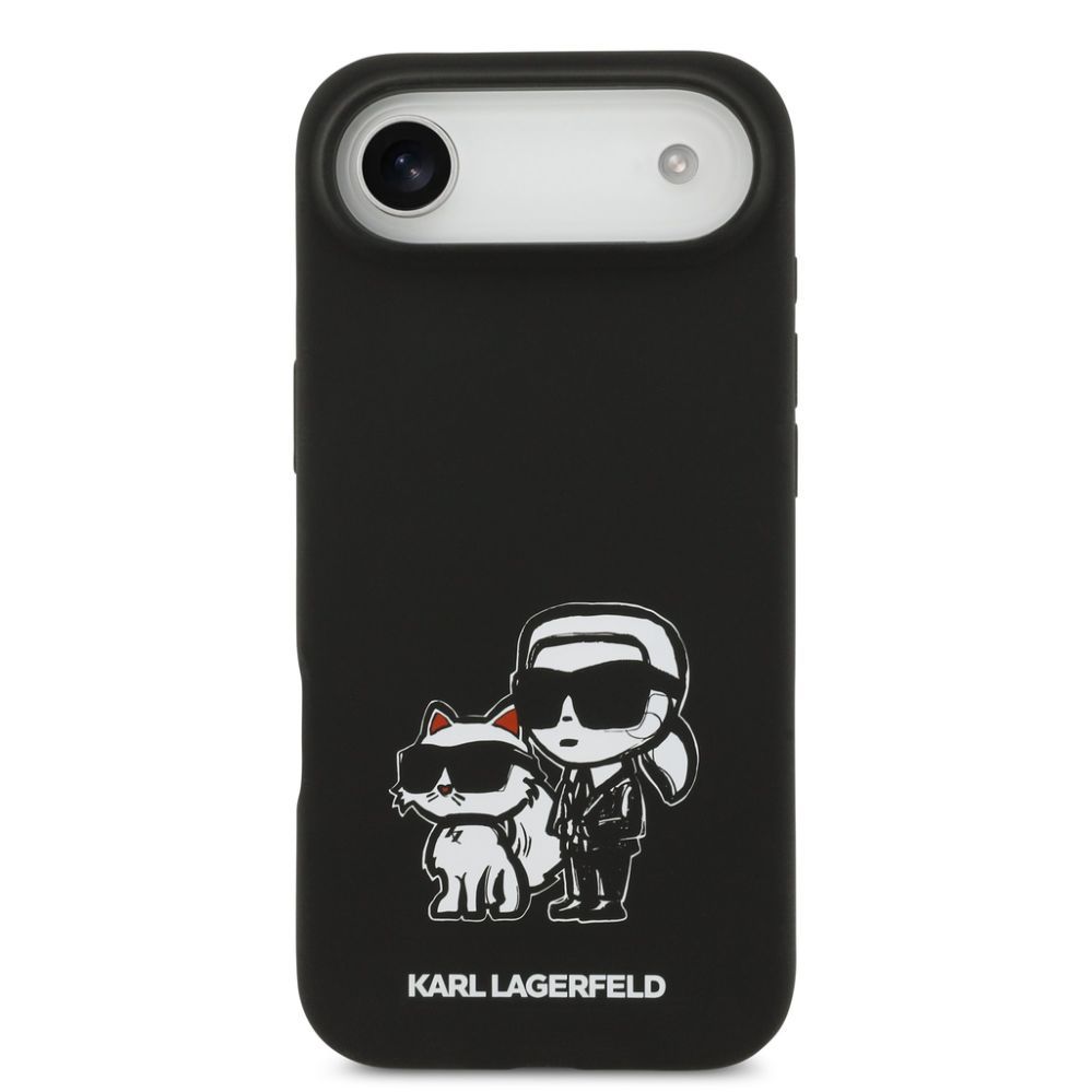 Tagakaaned Karl Lagerfeld Apple iPhone Air Liquid Silicone K&CH Sketch MagSafe Case Black