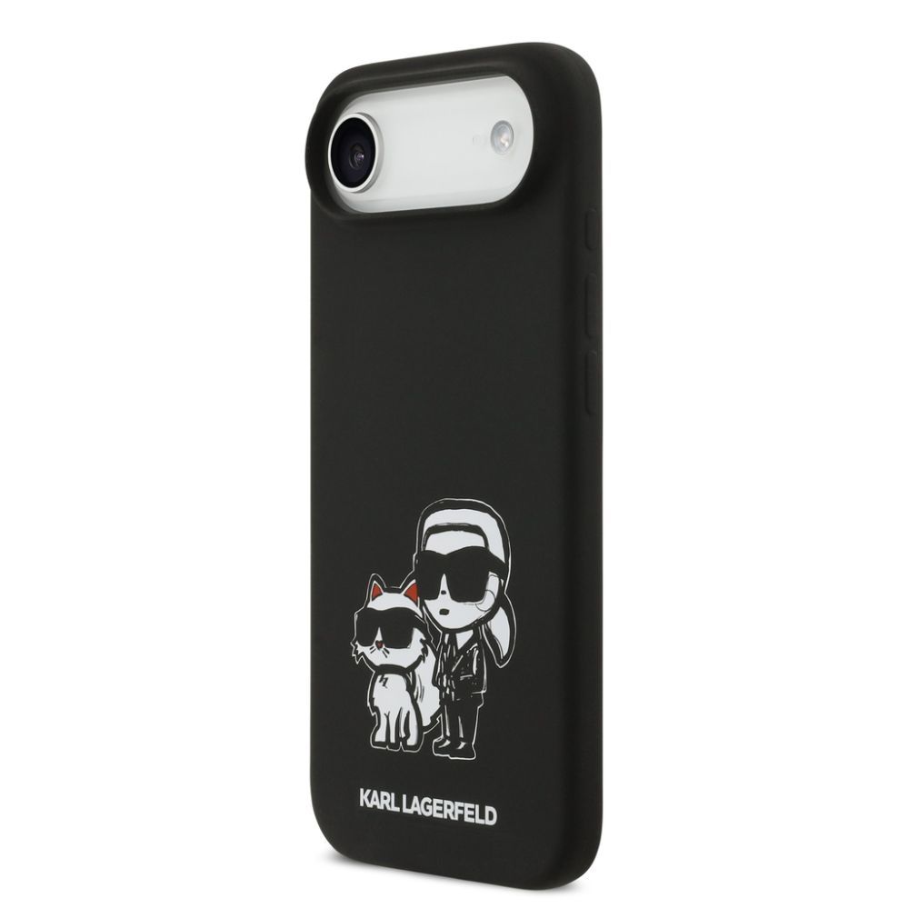 Tagakaaned Karl Lagerfeld Apple iPhone Air Liquid Silicone K&CH Sketch MagSafe Case Black
