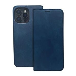 Atveramie maciņi iLike Xiaomi Redmi Note 14 5G Smart Suede book case Navy Blue