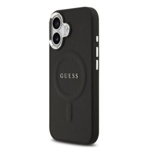 Nugarėlės dėklai Guess Apple iPhone 17 PU Saffiano MagSafe Case Black