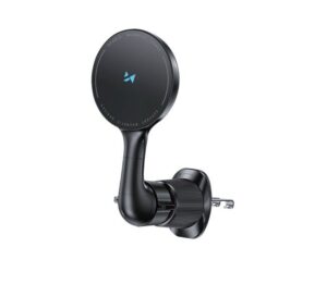 Auto charger Wozinsky  WCT5-6S4Y Car Holder with Qi/MagSafe 15W Inductive Charger for Air Vent Black
