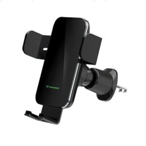 Autolaadijad Wozinsky  WEDZ-3Y8S clamp car holder with 15W inductive charger for phone on the air vent Black