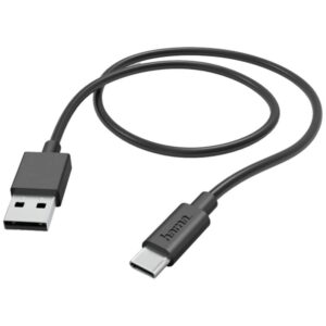 Kabelis Hama  Charging Cable USB-A to USB-C 1m Black
