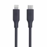 Kabelis Evelatus  Evelatus USB C to Lightning Silicone Cable 1.2M (MFI10CL) 60W / 20V3A Blue