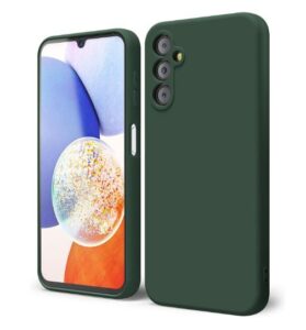 Nugarėlės dėklai Evelatus Samsung Galaxy A14 4G / 5G Premium Soft Touch Silicone Case Pine Green
